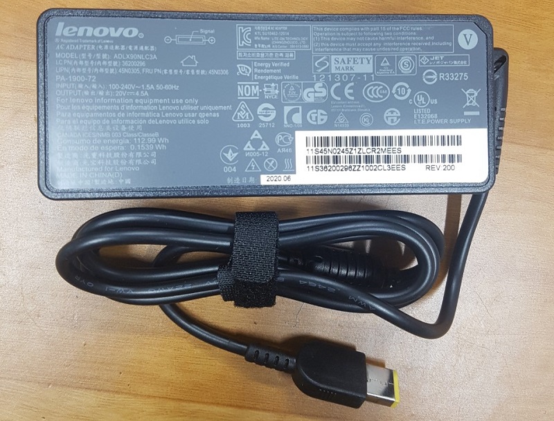 Sạc Laptop Lenovo 20V - 4.5A chân USB