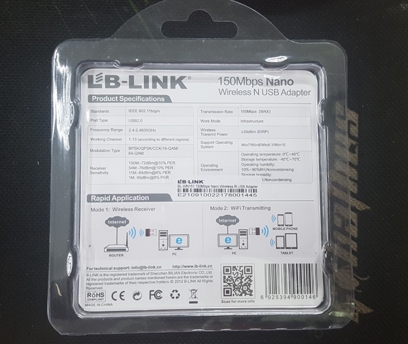 USB thu Wifi LB Link